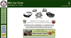 Desktop Screenshot of mgcarclubdc.com